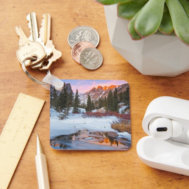 Ice & Snow | Estes Park, Colorado Keychain (Desk)