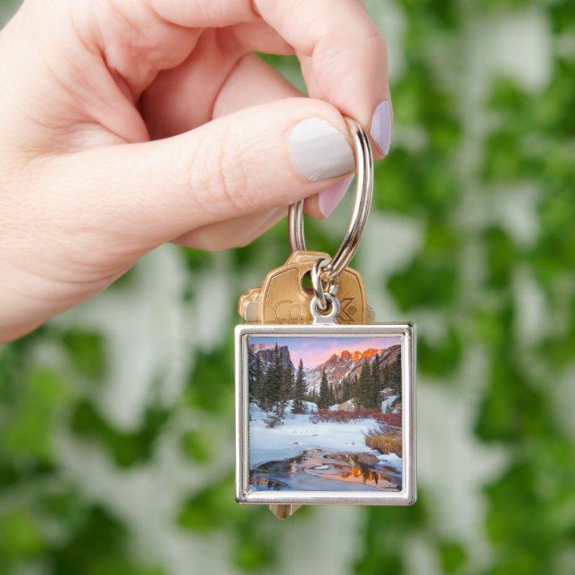 Ice & Snow | Estes Park, Colorado Keychain (Hand)