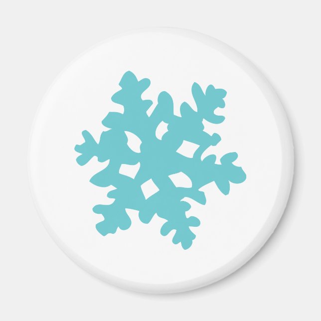 ice snow flake - snowflake magnet (Front)