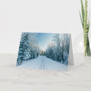 Ice & Snow   Frozen Winter Road Russia, Siberia Card