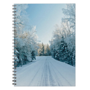 Ice & Snow Frozen Winter Road Russia, Siberia Notebook