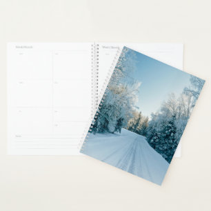 Ice & Snow Frozen Winter Road Russia, Siberia Planner