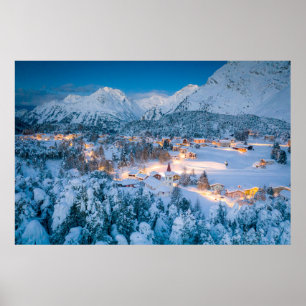 Ice & Snow   Graubunden, Engadin, Switzerland Poster