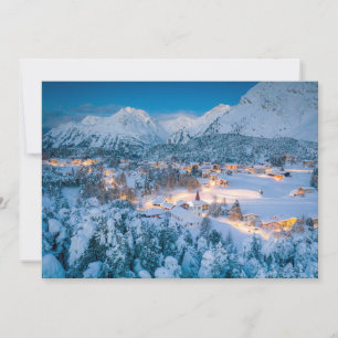 Ice & Snow   Graubunden, Engadin, Switzerland Thank You Card