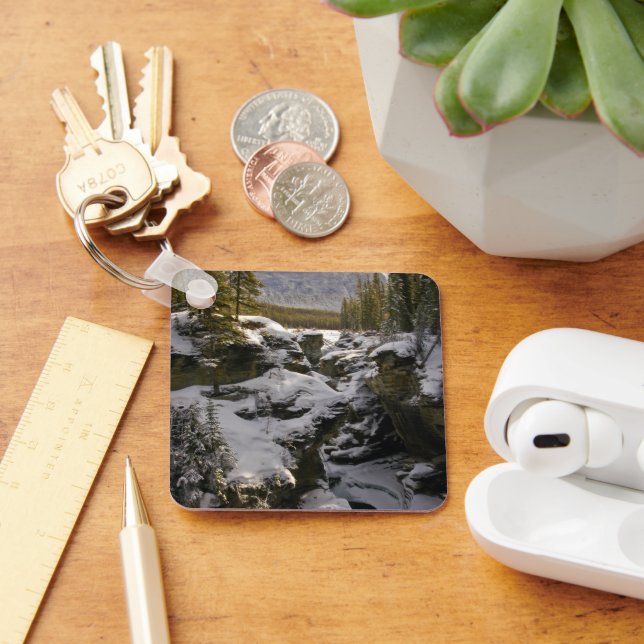 Ice & Snow | Jasper National Park Alberta, Canada Keychain (Desk)