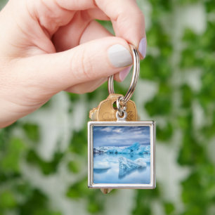 Ice & Snow Jokulsarlon Lagoon, Iceland Keychain
