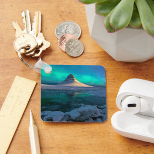 Ice & Snow   Kirkjufell Mountain, Iceland Keychain