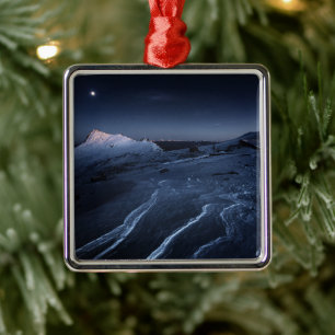 Ice & Snow   Kiso-Komagatake Plateau, Japan Alps Metal Ornament