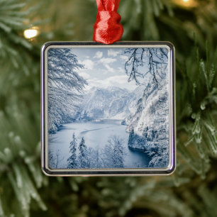 Ice & Snow Königssee Lake, Germany Metal Ornament