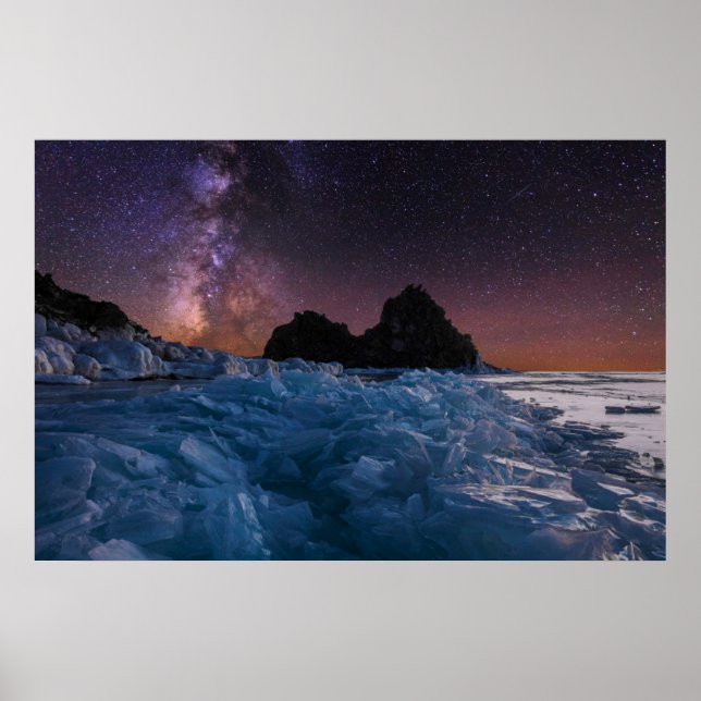 Ice & Snow | Lake Baikal, Siberia, Russia Poster (Front)