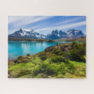 Ice & Snow   Lake Pehoe, Patagonia, Chile Jigsaw Puzzle