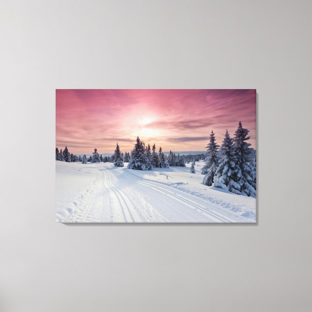 Ice & Snow | Lillehammer, Norway Canvas Print (Front)