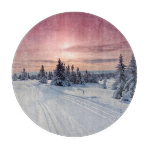 Ice & Snow Lillehammer, Norway Cutting Board