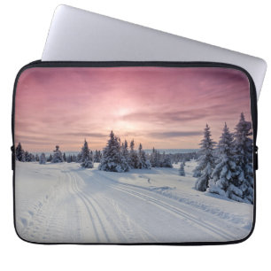 Ice & Snow Lillehammer, Norway Laptop Sleeve