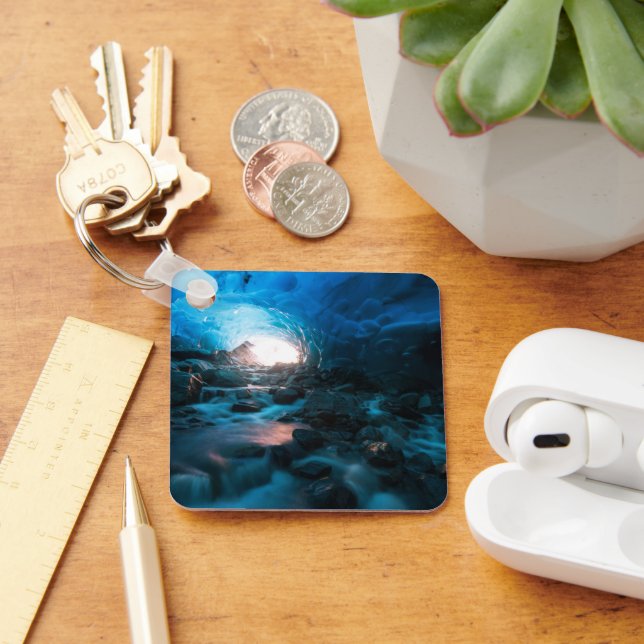 Ice & Snow | Mendenhall Glacier, Juneau, Alaska Keychain (Desk)