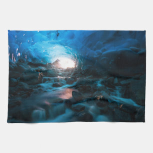 Ice & Snow   Mendenhall Glacier, Juneau, Alaska Kitchen Towel