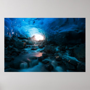 Ice & Snow   Mendenhall Glacier, Juneau, Alaska Poster