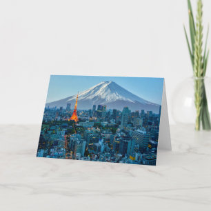 Ice & Snow   Mt. Fuji & Tokyo Skyline Card