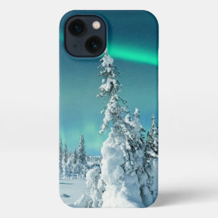 Ice & Snow   Northern Lights, Lapland, Finland iPhone 13 Case