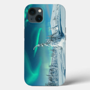 Ice & Snow Northern Lights, Lapland, Finland iPhone 13 Case