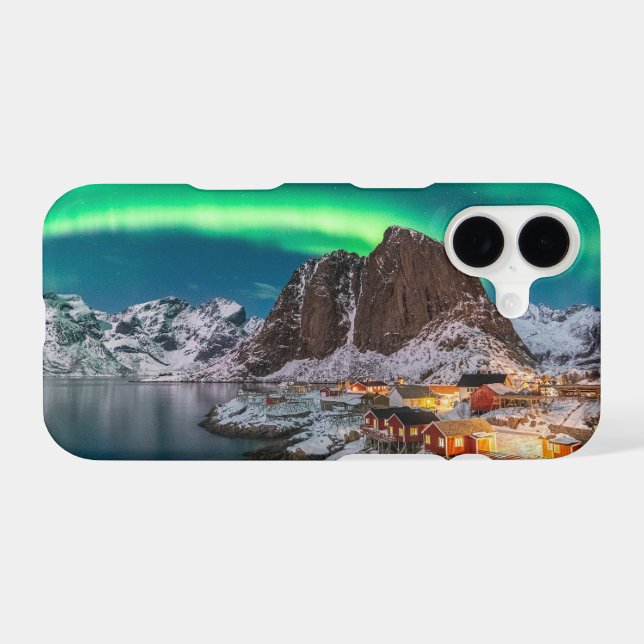 Ice & Snow | Northern Lights, Norway iPhone Case (Back Horizontal)