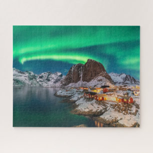 Ice & Snow   Northern Lights, Norway Jigsaw Puzzle