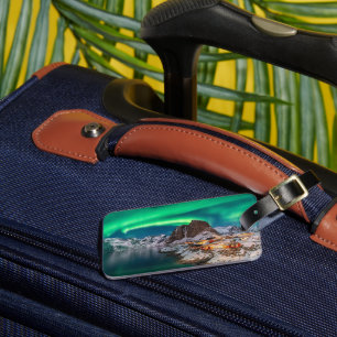 Ice & Snow Northern Lights, Norway Luggage Tag