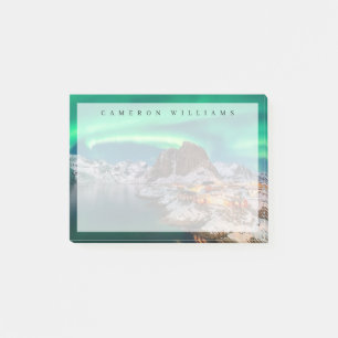 Ice & Snow Northern Lights, Norway Post-it Notes