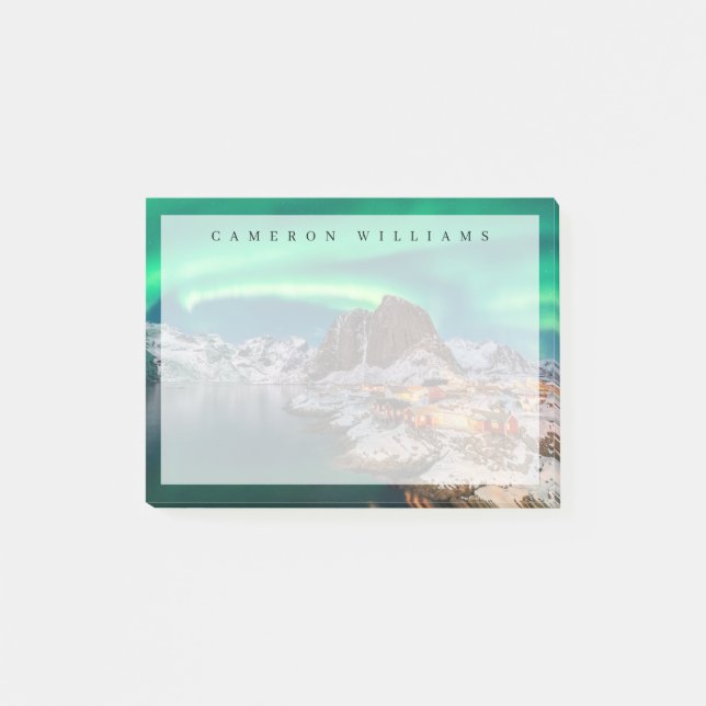 Ice & Snow | Northern Lights, Norway Post-it Notes (Front)