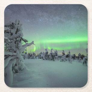 Ice & Snow   Pallas-Yllastunturi National Park Square Paper Coaster