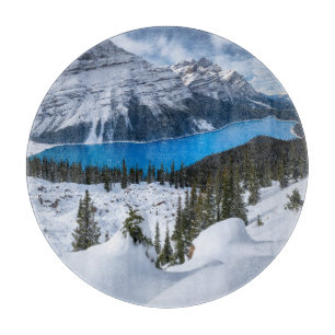 Ice & Snow Peyto Lake, Canadian Rockies Cutting Board