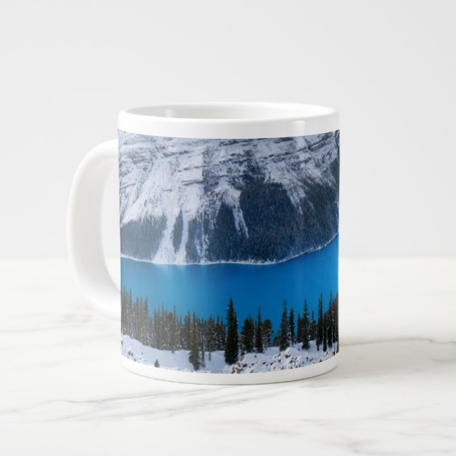 Ice & Snow | Peyto Lake, Canadian Rockies Large Coffee Mug (Front Left)