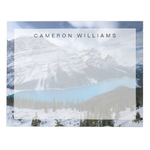 Ice & Snow   Peyto Lake, Canadian Rockies Notepad