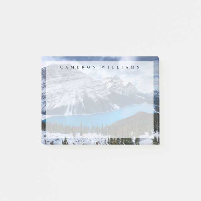 Ice & Snow | Peyto Lake, Canadian Rockies Post-it Notes (Front)