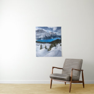 Ice & Snow Peyto Lake, Canadian Rockies Tapestry