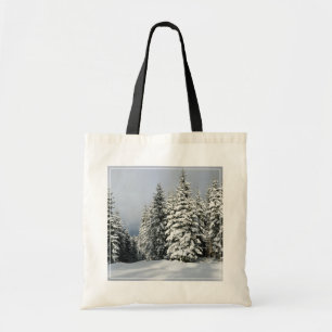 Ice & Snow   Pine Woodland, Austria Tote Bag