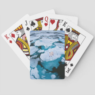 Ice & Snow   Polar Bear, Arctic Ocean, Svalbard Playing Cards