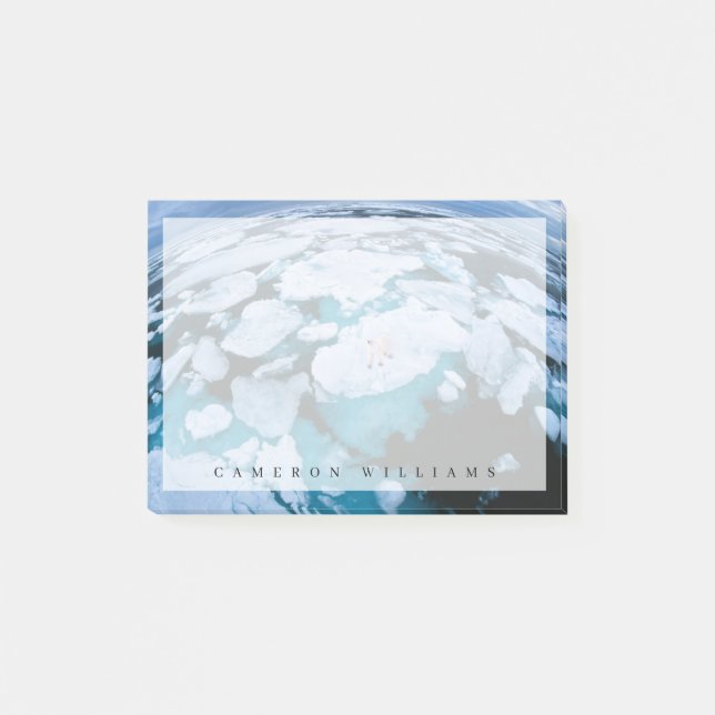 Ice & Snow | Polar Bear, Arctic Ocean, Svalbard Post-it Notes (Front)