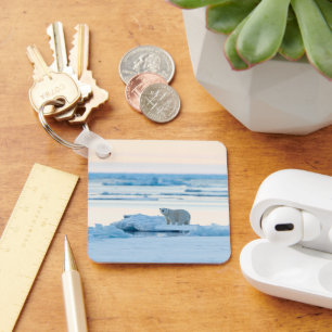 Ice & Snow   Polar Bear Iceberg Norway Keychain