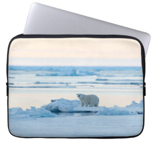 Ice & Snow   Polar Bear Iceberg Norway Laptop Sleeve