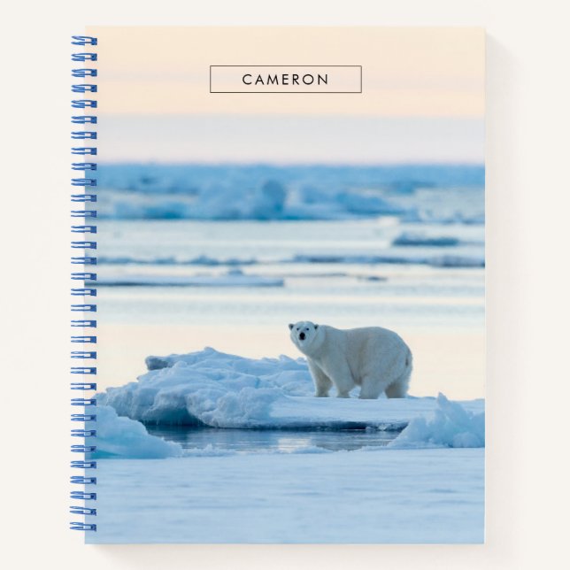 Ice & Snow | Polar Bear Iceberg Norway Notebook (Front)