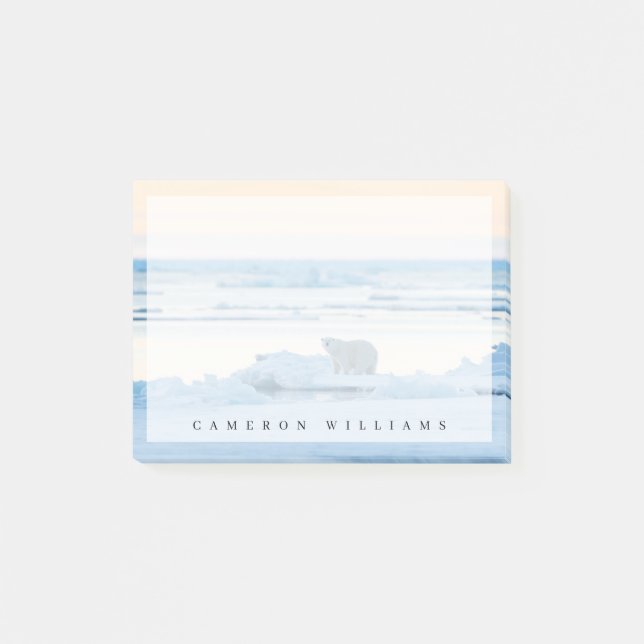 Ice & Snow | Polar Bear Iceberg Norway Post-it Notes (Front)