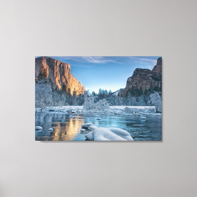 Ice & Snow | Rime Ice in Yosemite Valley Canvas Print (Front)