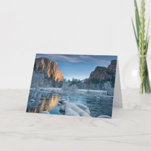 Ice & Snow Rime Ice in Yosemite Valley Card