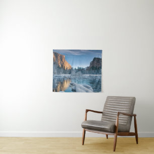 Ice & Snow Rime Ice in Yosemite Valley Tapestry