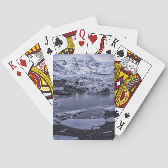 Ice & Snow | Sólheimajökull Glacier, Iceland Playing Cards (Back)