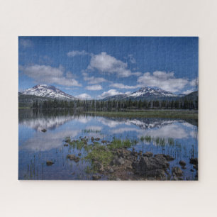 Ice & Snow   Sparks Lake, Oregon Jigsaw Puzzle