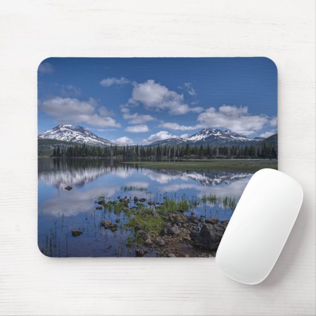 Ice & Snow | Sparks Lake, Oregon Mouse Pad (With Mouse)