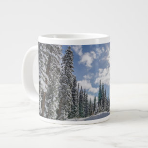 Ice & Snow   Sunrise Winter Snow Alberta, Canada Large Coffee Mug