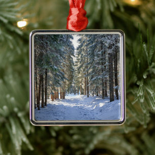 Ice & Snow Tatra Mountains, Poland Metal Ornament